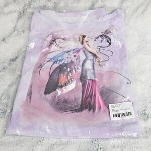 Dolls Kill x The Mountain Medium My Fiery Friend Skirt Set Purple Fairy Dragon